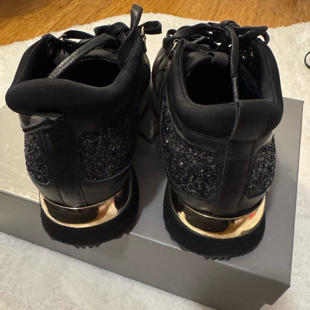 Black and Glitter Sneakers - Picture 3 of 5